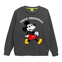 Disney 90e anniversaire chandail doux décontractée à manches longues pour hommes - Mickey le vrai original
