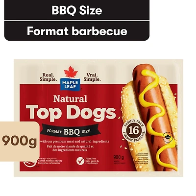 Saucisses fumées format barbecue format familial Maple Leaf 900 g