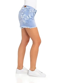 Jordache Women's Boyfriend Short with Fray