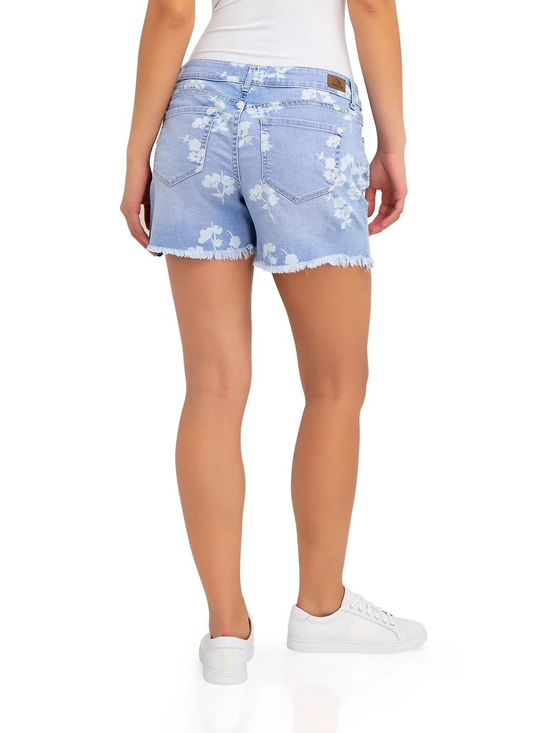 Jordache Women's Boyfriend Short with Fray