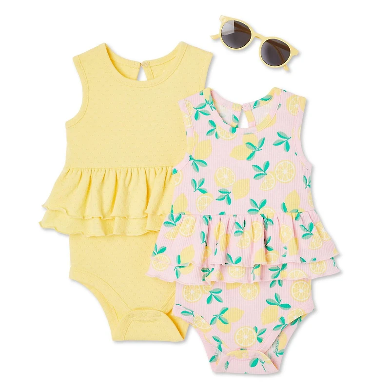 George Baby Girls' Sunsuit 2-Pack