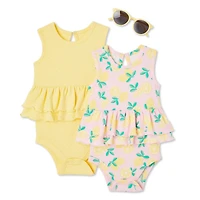 George Baby Girls' Sunsuit 2-Pack