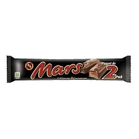 MARS, barre de chocolat sans arachides, grand format 2 morceaux, 85 g