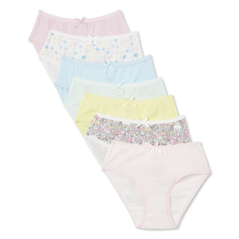 Lot de 7 petites culottes George pour petites filles Tailles 2T/3T-4T