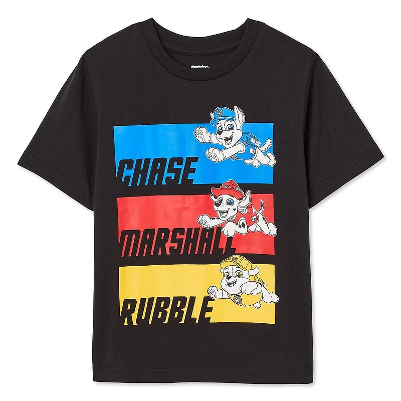 Paw Patrol Boys' Short Sleeve Tee, Sizes XS-M