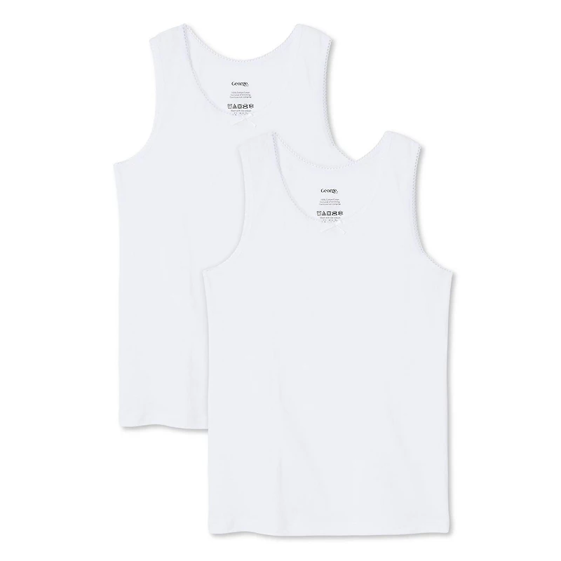 Lot de 2 débardeurs en coton George pour filles