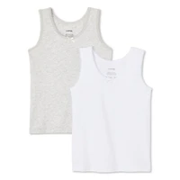 Lot de 2 débardeurs en coton George pour petites filles Tailles 2T/3T-4T