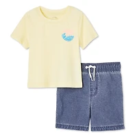 George Toddler Boys' Rash Guard 2-Piece Set