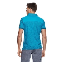 Dark Black Polo à manches courtes pour hommes