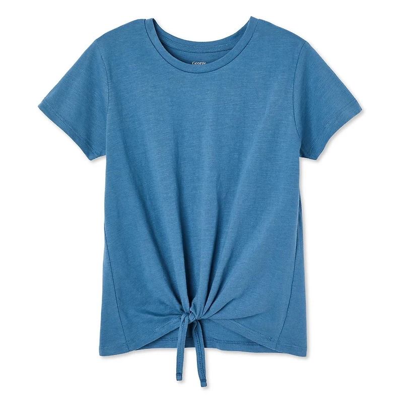 T-shirt noué à l’avant George pour filles