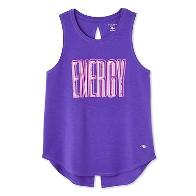 Athletic Works Girls' Split Back Tank, Sizes XS-XL