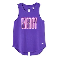 Athletic Works Girls' Split Back Tank, Sizes XS-XL