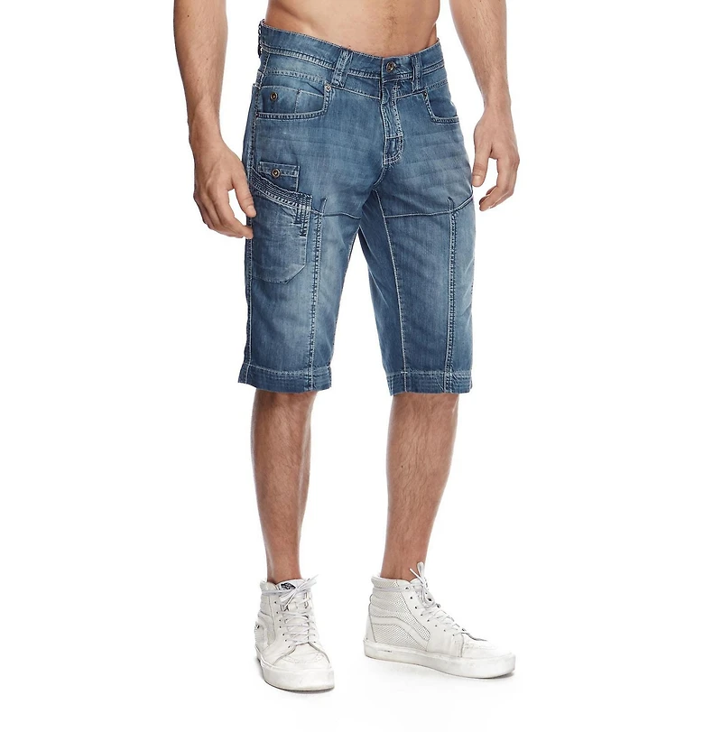 Dark Black Men's Denim Short