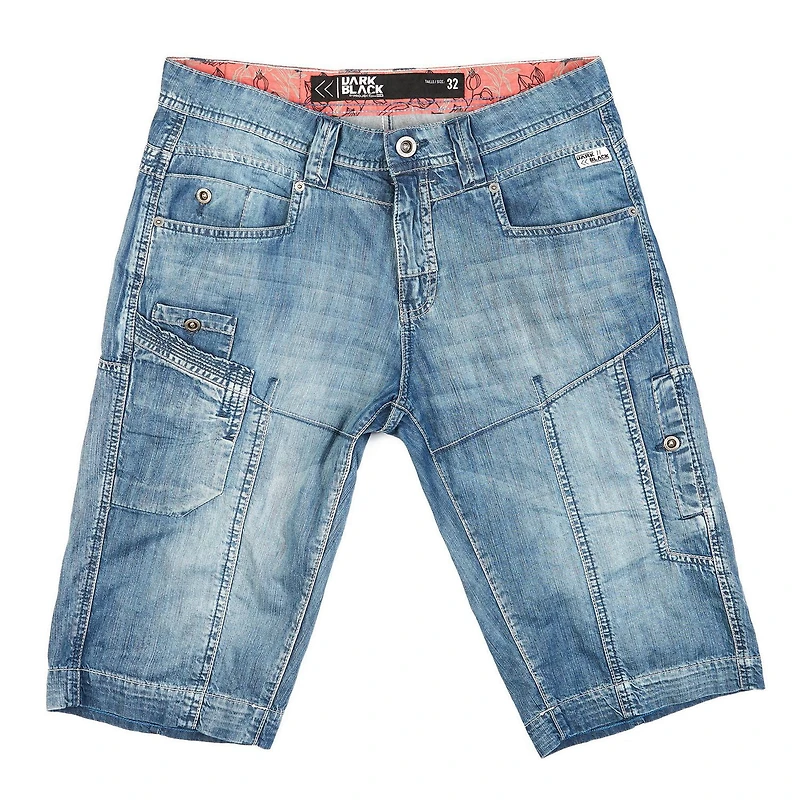 Dark Black Men's Denim Short