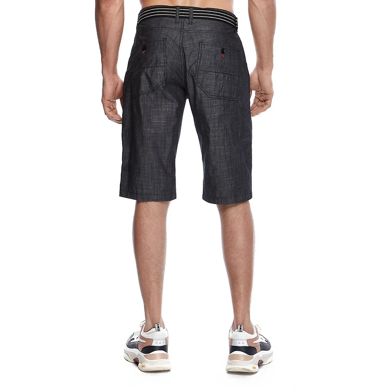 Capri cargo avec ceinture Dark Black pour hommes