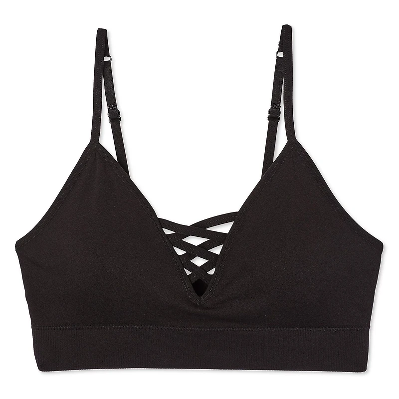 No Boundaries Women's Strappy Cami Bra, Sizes S-XXL