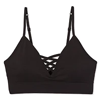 No Boundaries Women's Strappy Cami Bra, Sizes S-XXL