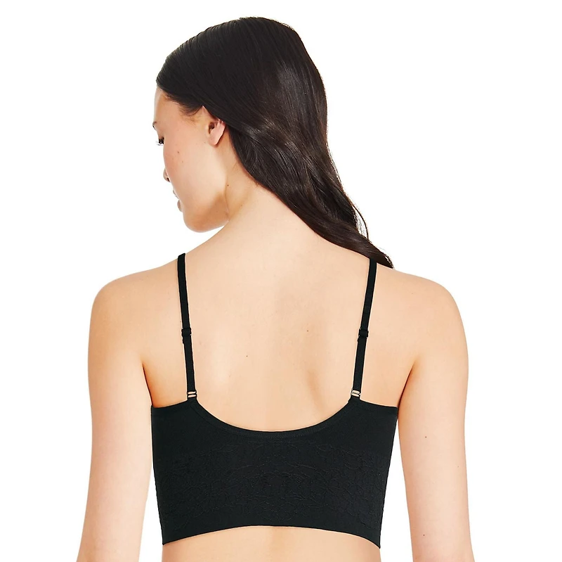 No Boundaries Women's Seamless Longline Bra, Sizes S-XXL