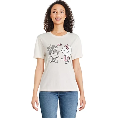 Hello Kitty Women's Boyfriend Crew Neckline Tee