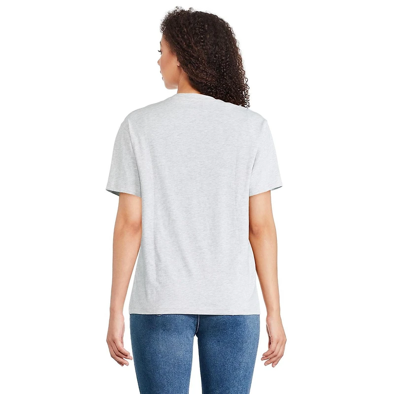 T-shirt à encolure ras du cou coupe garçonne Garfield pour femmes Tailles TP–TG