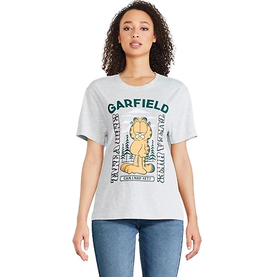 Garfield Women's Boyfriend Crew Neckline Tee, Sizes XS-XL