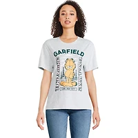 Garfield Women's Boyfriend Crew Neckline Tee, Sizes XS-XL