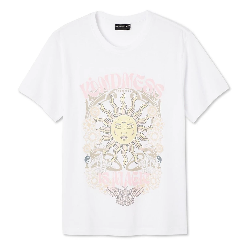 The Pink Closet Women's Boyfriend Fit Tee, Sizes XS-XL
