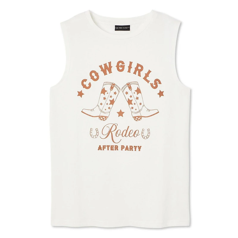The Pink Closet Women's Muscle Tee, Sizes XS-XL