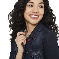 LOVE Ellen DeGeneres Love Script Denim Jacket