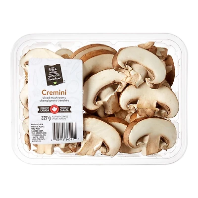 Champignons cremini tranchés Mon marché fraîcheur 8 oz