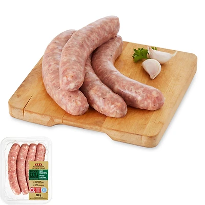 Saucisse à dîner de porc Mon marché fraîcheur au style boucherie sucrée à l'italienne 500g