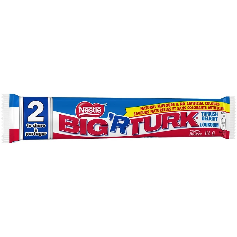 Barre de chocolat au loukoum BIG TURK 2 morceaux 86 g