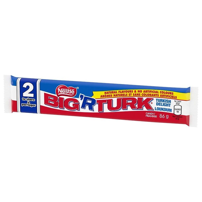 Barre de chocolat au loukoum BIG TURK 2 morceaux 86 g