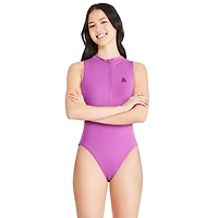 Reebok High Neck Zip Up One Piece