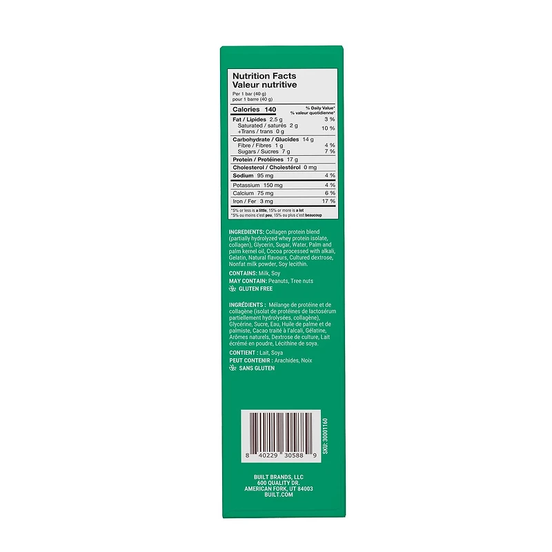 Built Puff Chips de Menthe 40g Barre