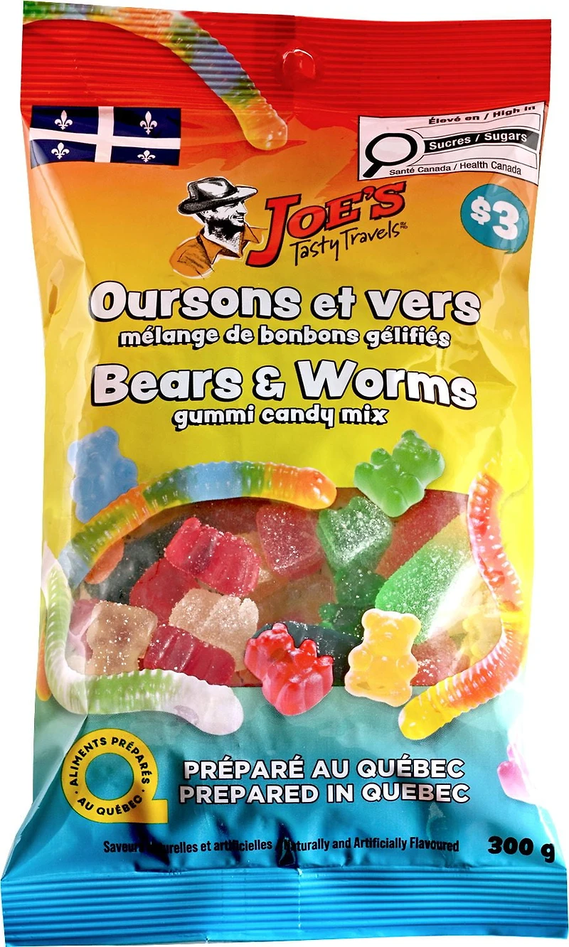 Bears & Worms Gummy Candy Mix - Prepared in Quebec