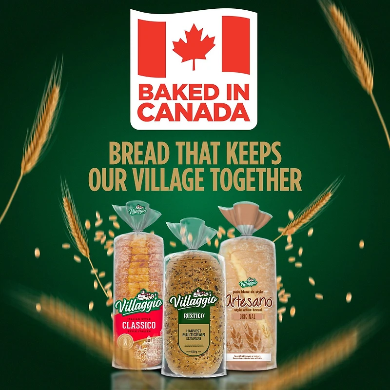 Villaggio®  Italian Style 100% Whole Wheat Thick Sliced Bread, 675 g