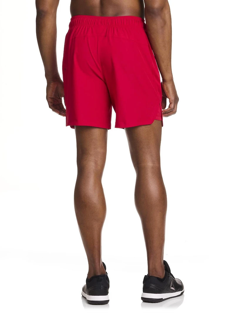 Short d'entraînement Reebok Pace Breaker pour homme, entrejambe de 7"