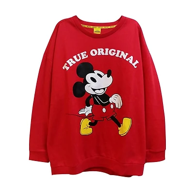 Disney Mickey 90th Anniversary Ladies Long Sleeve Soft Touch Tee - Mickey True Original
