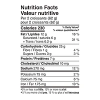 Mini croissants au fromage Mon marché fraîcheur 10 morceaux, 308 g
