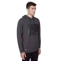 Tee-shirt Capuchon manches longues Dark Black pour hommes