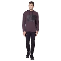 Tee-shirt Capuchon manches longues Dark Black pour hommes
