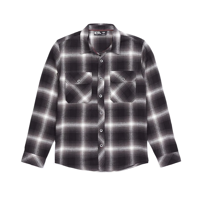 Chemise Dark Black avec poches et à manches longues pour homme