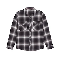 Chemise Dark Black avec poches et à manches longues pour homme