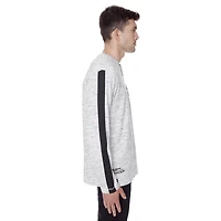 Dark Black Men's Long-Sleeve Henley T-Shirt