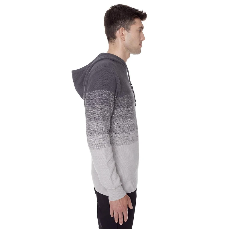 Chandail manches longues à capuchon Dark Black