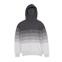 Dark Black Men's Long-Sleeve Hooded Pull-On Sweater