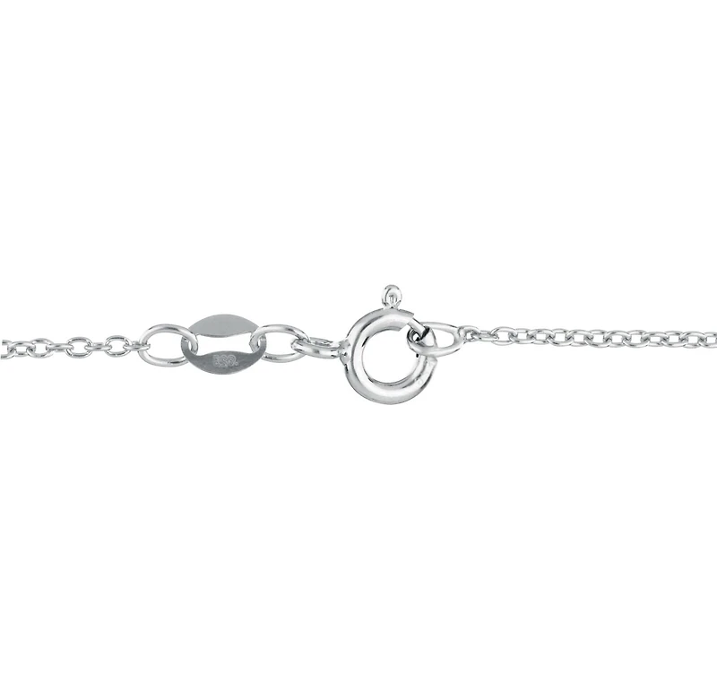 Quintessential Sterling Silver Dancing Stone Pendant on 18" chain