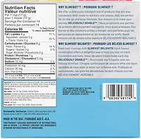 SlimFast Keto Bomb Snacks, 14x17g Iced Lemon Drop Cups Per Box, 239 Grams