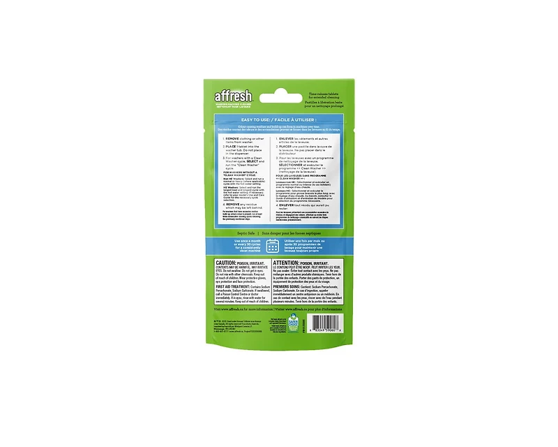 Nettoyant pour laveuse Affresh® 3 Pastilles